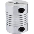 thumbnail image 1 of 8mm To 10mm Shaft Coupling 19mm Length 25mm Diameter Stepper Motor Coupler Aluminum Alloy Joint Connector For 3d Printer Cnc Machine Diy Encoder, 1 of 3