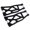 Black, variant on Yihuala 1Pair Upgrade Swing Arms Device Left Right Lower Suspension Arms of Model Crawler Interior Spare 77086