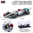 thumbnail image 1 of Bburago 1:43 2022 F1 mercedes-amg W13 #44 Hamilton #63 Russell Formula Racing Team Diecast Alloy Car Model Toy Collection Helmet Fivean unisex, 1 of 2