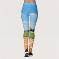 thumbnail image 4 of Gibobby Leggings Afelpados Mujer Mallas con estampado béisbol para mujer, mallas deportivas con Control Yoga para mujer, mallas talle（Azul， S), 4 of 5