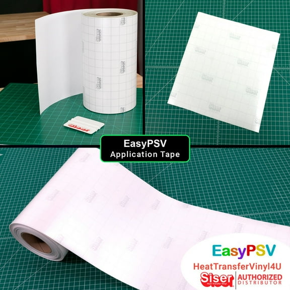 EasyPSV Application Tape for Sign/Craft Vinyl 12" Roll Transfer Tape