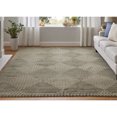 thumbnail image 2 of Feizy Channels Modern Geometric, Green/Taupe/Blue, 4' x 6' Accent Rug Stain Fade Resistant Easy Care Global Floor Rug for Living room Bedroom, 2 of 9