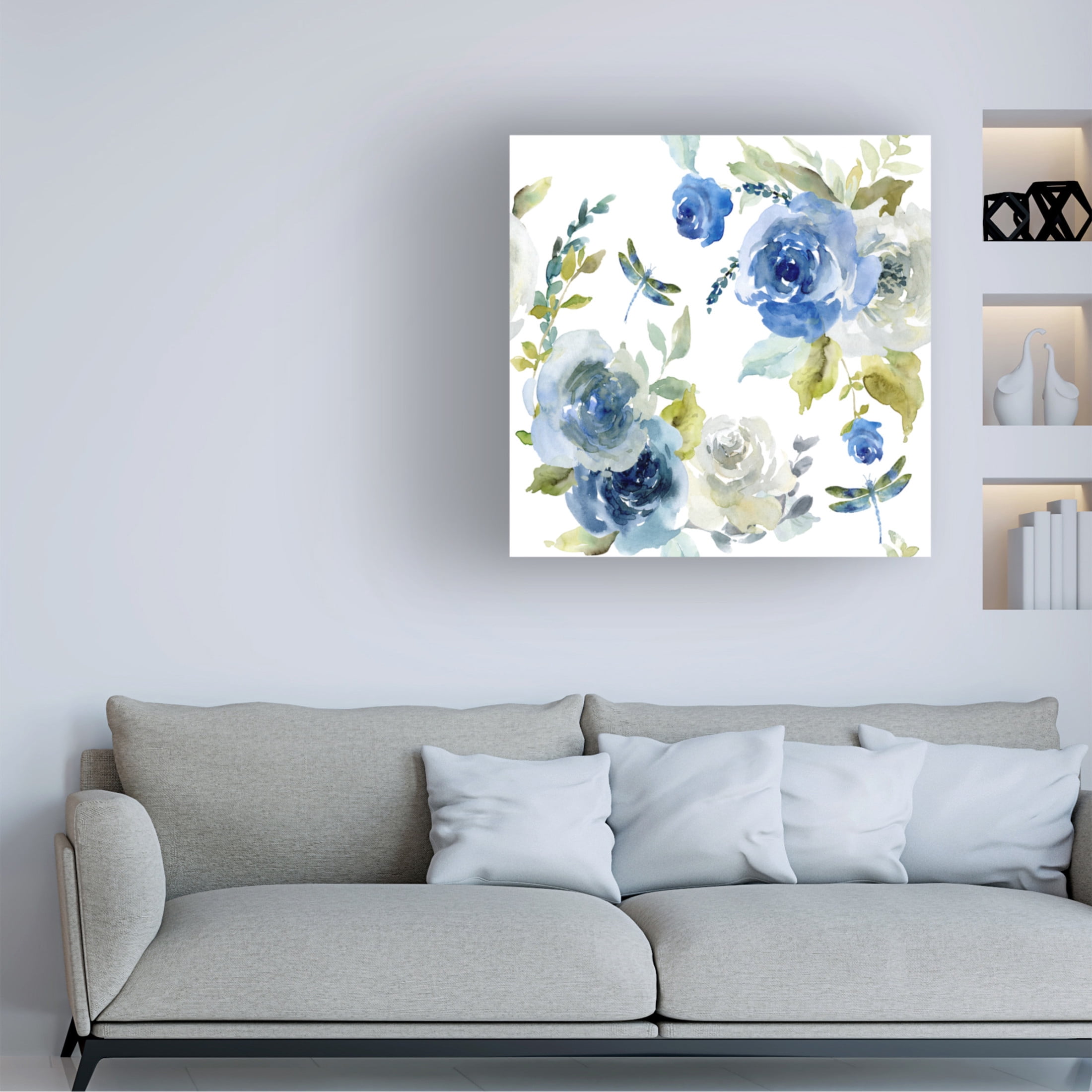 Canvas Wall Art - Jean Plout 'June Textures D' Wall Art for Living Room, Bedroom, or Office Décor by Trademark Fine Art - 18 x 18 Inches