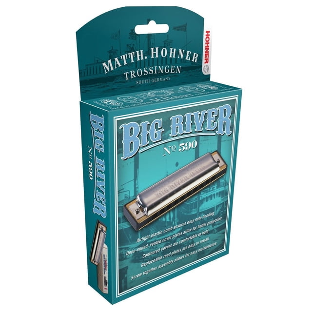 Hohner 590Bx Big River Armónica Clave De Sib