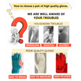 thumbnail image 3 of Reusable Household Gloves, Rubber Dishwashing gloves, Extra Thickness, Long Sleeves, Kitchen Cleaning, Working, Painting, Gardening, Pet Care, 3 of 6