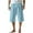 Sky Blue, variant on Dagugfen Mens Casual Shorts Summer Drawstring Knee Length Loose Lightweight Beach Leisure Shorts Solid Color
