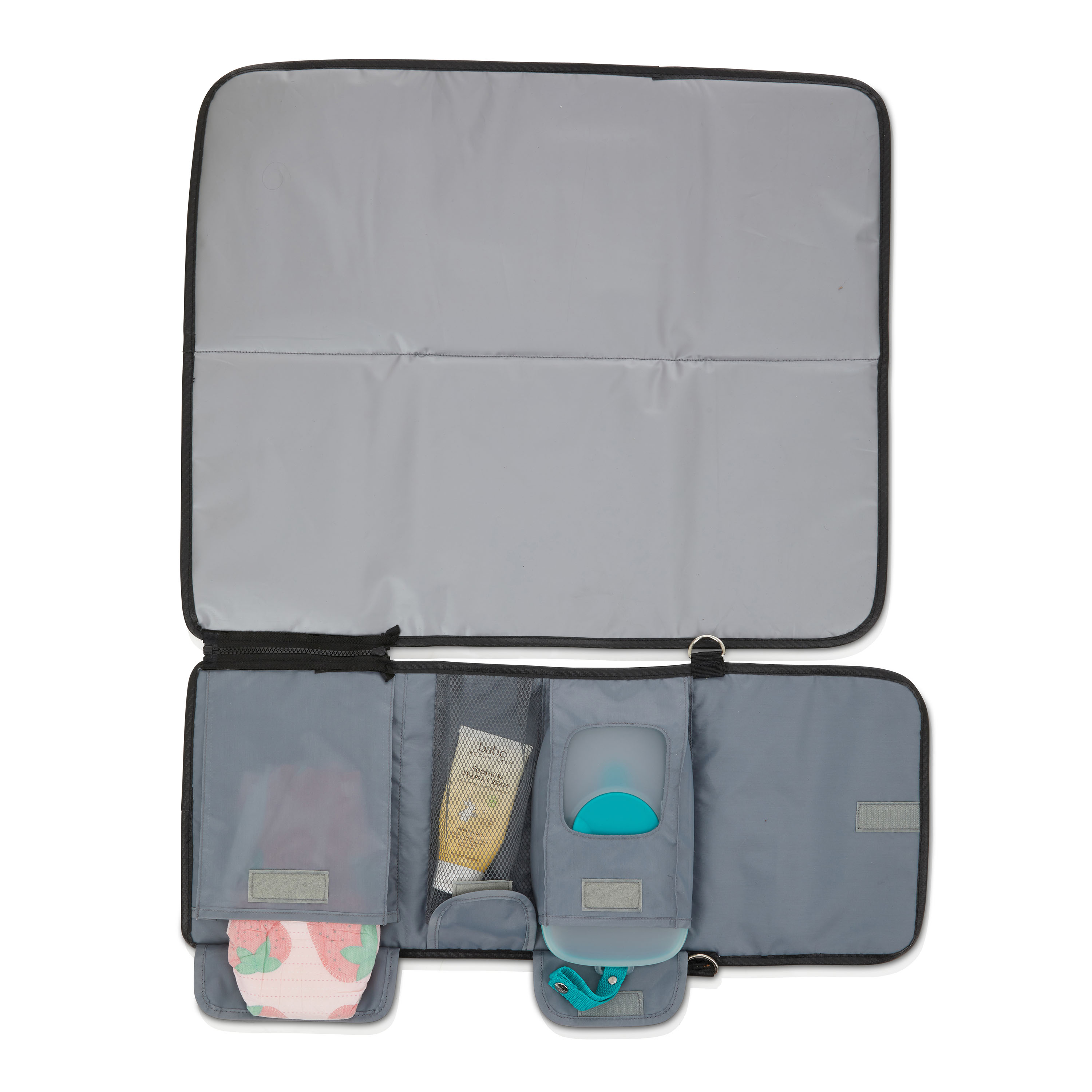 Monbebe Portable Diaper Changing Station with Strap, Gray photo 4