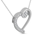 thumbnail image 2 of Pompeii 1/4Ct Diamond Heart Pendant Necklace in 10k White, Yellow, or Rose Gold (JK,I2-I3), 2 of 6