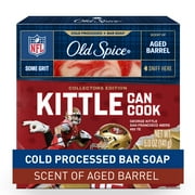 Old Spice Men's Cold Processed Bar Soap, NFL Collection, Kittle Can Cook, Aged Barrel, 5oz