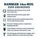 thumbnail image 5 of Mug YETI Rambler de 414 ml con aislamiento al vacío de acero inoxidable, 5 of 8