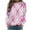 Pink#3, variant on Pink Ribbon Sweatshirt for Women Breast Cancer Awareness Long Sleeve Shirts Crewneck Loose Fit Casual Pullover Pink XL