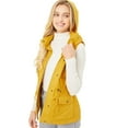 thumbnail image 3 of PacificPlex Womens Sleeveless Cotton Cargo Utility Vest, Small, Mustard, 3 of 10