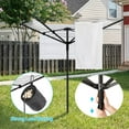 bimiti Outdoor Umbrella Clothes Dryer with 4Aluminum Arms, Rotary