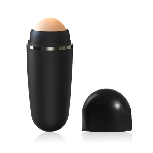 Minnieouse Rodillo absorbente de aceite facial Removedor portátil Citas Herramientas de limpieza facial Pinceles de maquillaje y herramientas Negro
