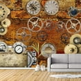 thumbnail image 3 of IDEA4WALL 4pcs Vintage Bar Theme Peel and Stick Wallpaper Removable Wall Murals Large Wall Stickers for Home Decoration, 66"x24", 3 of 5