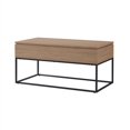 thumbnail image 3 of 40" Wood and Metal Lift Top Coffee Table - Smoked Oak, 3 of 5