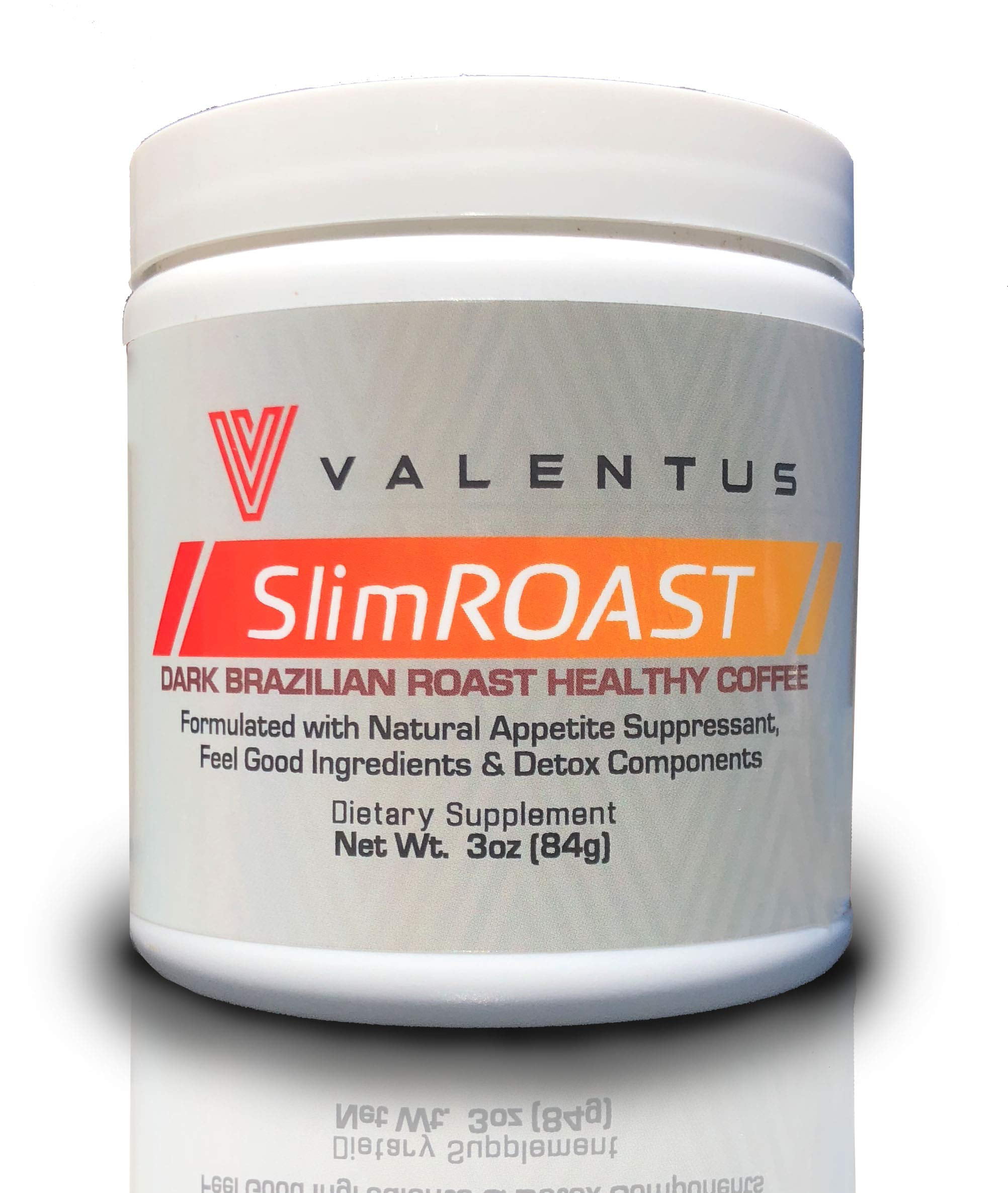 Valentus Brazilian Slim Roast Coffee - Dark Roast 3 Oz. Canister ...