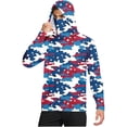 thumbnail image 4 of successthop Sun Protection Shirt American Themed Unisex with Face Cover Hooded Long Sleeve American Themed Jacket for Outdoor Driving Traveling Hiking Fishing XL, 4 of 8