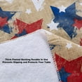 thumbnail image 3 of Newbridge Burlap Patriotic Stars 70 inch Round Vinyl Flannel Backed Tablecloth, 3 of 5