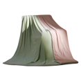 thumbnail image 1 of Manta refrescante LKWLPD tamaño king, suave y agradable para la piel, de verano, con estampado liso, mezcla de algodón lavado, transpirable, para el hogar, viajes y camping., 1 of 3