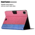 thumbnail image 5 of SaniMore for iPad Pro 11" 4th/3rd/2rd/1st Gen 2022/2021/2020/2018 Case, Auto Sleep/Wake, PU Leather Patchwork Magnetic Wallet Cover Support Card Slot & Kickstand Shockproof Protective Shell, Rose, 5 of 7