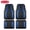Blue, variant on Rubbermaid Car Floor Mats, Heavy Duty Rubber Car Floor Mats Set,Injection Molded Aluminum Film All Weather Floor Mat, Waterproof Universal Trim-to-Fit Automotive SUV Sedan Van,Black
