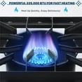 thumbnail image 7 of SONRET - Three Burner Propane Outdoor Camping Stove - with Side & Adjustable Bottom Shelf, 7 of 7