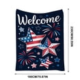 thumbnail image 3 of Independence Day Blanket Festive Flannel Blanket Soft Warm Throw Blanket For Home Sofa Bed Holiday Decoration, 3 of 9