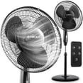 thumbnail image 1 of NEXAIR Ventilador oscilante de pie de pedestal de 16 pulgadas, ventilador silencioso para quirófano con control remoto, ventilador de pie de 3 velocidades para dormitorio, con altura ajustable, ventil, 1 of 5