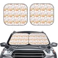 thumbnail image 2 of Saiise Cute Cartoon Penguin for Foldable Car Sun Shades (2-Pack) Offer Sun Protection with an Easy-fold Design for Convenient Windshield Shading-Large, 2 of 6