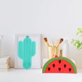 thumbnail image 3 of Shisuyan Watermelon Shape Makeup Brush Scrubber 2Pcs 5.9X2.8X0.2In, 3 of 9