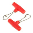thumbnail image 4 of LOVIVER 2x20Pcs ing Sinker Slides with Hooked Snap Connector for Braid Line L Red , Red, 4 Pcs, 4 of 8