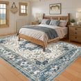 thumbnail image 6 of Uermei 10'x14' Large Area Rug: Soft Non-Slip Washable Indoor Carpet for Living Room Bedroom Dining Room Office - Blue, 6 of 11