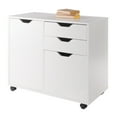 thumbnail image 4 of Winsome Halifax 2-Section Mobile Filing Cabinet 10431, White Finish, 4 of 12