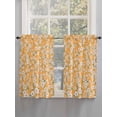 thumbnail image 5 of Spring Botanical Living Room Curtains 2 Panel, Watercolor Floral Flowers Botanical Yellow Cafe Window Treatment, Farmhouse Bedroom Bathroom Kitchen Curtains Drapes 104"x45", 5 of 6
