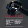 thumbnail image 5 of Active Noise Cancelling Headphones, Wireless Over Ear Bluetooth Headphones, 3EQ Modes via Button, 60H Playtime Lightweight Folding Stereo Bass Headset with Mic, for Travel Home - White, 5 of 6