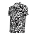thumbnail image 3 of Daiia Zebra Pattern Men’s Polo Shirts,Solid Deck Shirt,Classic Fit, Breathable Cotton Polo for Casual and Sport Wear-Medium, 3 of 9