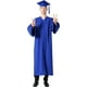 thumbnail image 2 of Toga de graduación universitaria azul real y gorro de graduación para adultos 2023 Atuendo unisex para graduación de secundaria, 2 of 5