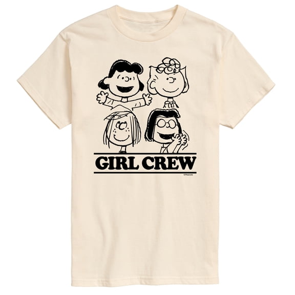 Peanuts - Girl Crew - Men's Short Sleeve Graphic T-Shirt