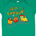thumbnail image 4 of Inktastic Happy Thanksgiving Turkey Train with Food Boys or Girls Baby Bodysuit, 4 of 5
