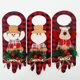 thumbnail image 1 of Adorno de pomo de puerta de Navidad, 3 piezas de decoración de puerta de Navidad de primera calidad (Papá Noel, muñeco de nieve y alce), colgantes de pomo de puerta de Navidad JAMW Sencillez, 1 of 5