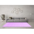 thumbnail image 3 of Ahgly Company Indoor Round Solid Purple Modern Area Rugs, 5' Round, 3 of 4