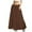 Brown, variant on Casual Long Maxi Skirt for Women 2025 Summer Trendy A-Line Boho Skirts Ruffle Flowy Skirts Streetwear