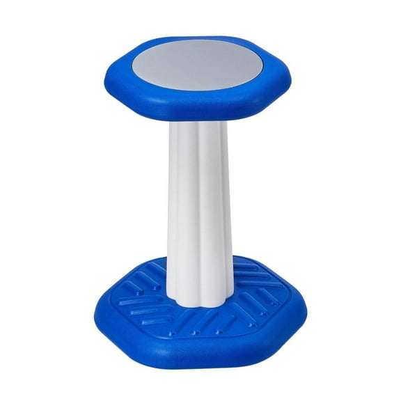 Kids Wobble Chair (17.7-inch High), Active Chair with Sponge Cushion, Wobble Stool Improves Focus, Posture and Calm Children, Ideal for Schools and Home, Age 7-14, Blue Non-Adjustable Height