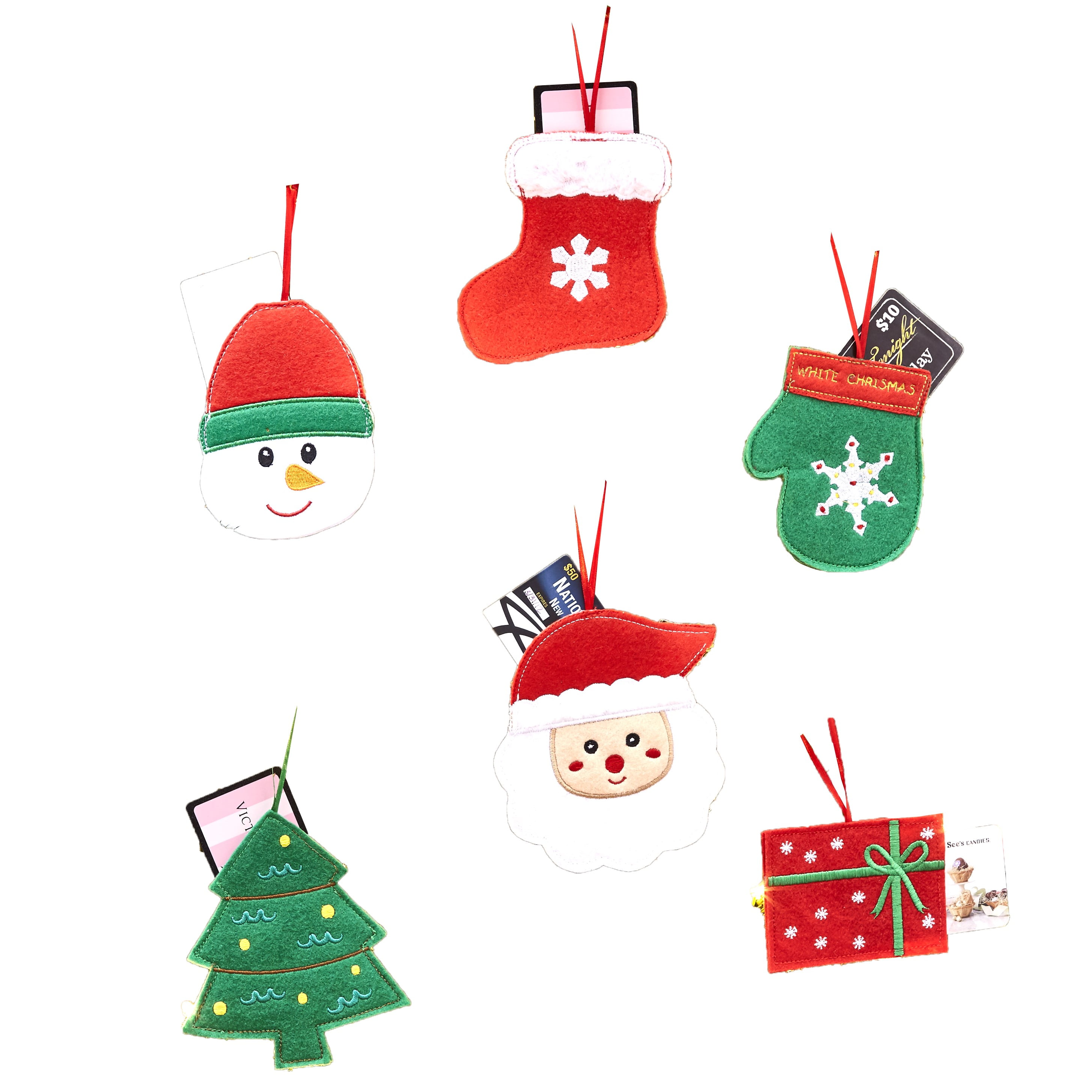 Gift Card Holders Set of 6 Christmas Gift Bags Christmas