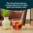 thumbnail image 3 of Libbey The Gats Rocks Glasses Set, Retro-Inspired Glassware Drinking Glasses Set of 4, Dishwasher Safe Glasses for Cocktail Parties, Events, and More, 3 of 7
