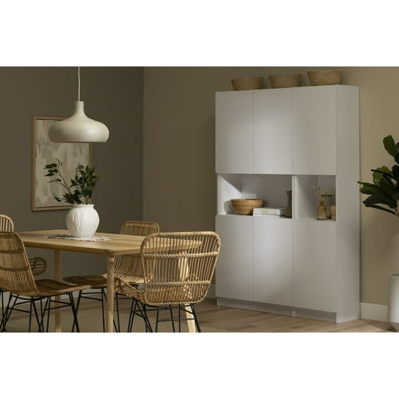 South Shore Arum, Contemporary Cabinet, Wide White