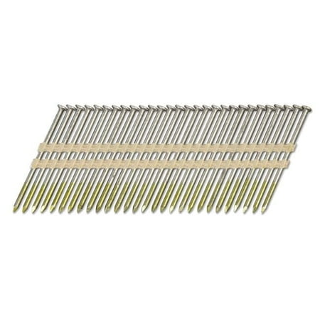 

3 in. 21 Deg Plastic Strip Bright Framing Nails - Pack of 1000 - Case of 4