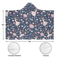 thumbnail image 3 of Wearable Blanket,Rainbow Princess Pattern Hooded Wearable Sherpa Blanket for Adults & Teens,Winter Poncho Shawl Wrap Cape Thick Warm,60"x80", 3 of 5