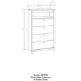 thumbnail image 2 of Bowery Hill Modern Engineered Wood 4-Drawer Chest in Denim Oak, 2 of 12